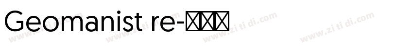Geomanist re字体转换